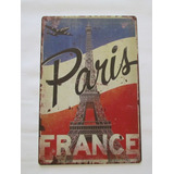Poster Cartel Placa Paris Francia Decoracion Casa Oficina 