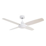 Ventilador De Techo Martin & Martin Barcelona Vt379 Blanco Con 4 Palas De  Madera, 120 cm De Diámetro 220 v