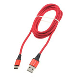 Cable Usb-c Rojo De 10 Pies Compatible Con Amazon Kindle Scr