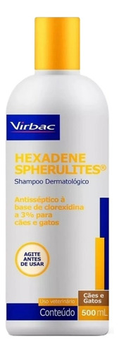 Hexadene Shampoo 500ml Virbac Dermatite Canina Envio Rápido