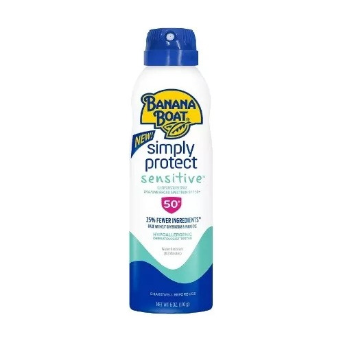 Protetor Solar Banana Boat Sensitive Mineral Spray 50+imp Eu