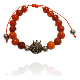 Pulsera Cuarzo Agata Cornalina Piedra Proteccion Energia Leo