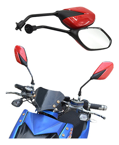 2pz Espejos Motocicleta Universales Para Honda Italika Vento