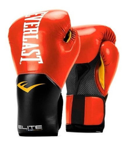 Guantes De Box Everlast Elite Pro Style Rojo Xe2112 