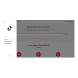 Sistema Downlod  Vídeo Tiktok Sem M,água  Extrator De Música