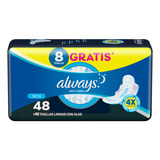 Absorventes Femininos Noites Tranquilas Seca Com Abas G 48 Unidades Always