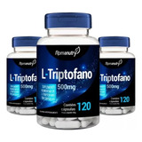 L- Triptofano Suplemento Em 120 Cápsulas 500mg Romanutry 3pt