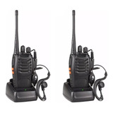 2 Radios Walkie Talkie Ft-777s Uhf 2 Vias C/ Manos Libres