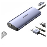 Hub Adaptador Usb C A 3 × Usb 3.0 Rj45 Gigabit Lan / Ugreen