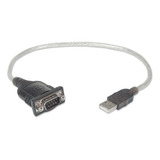 Manhattan 205146 Adaptador Usb A Serial/com/rs232/db9 Gris