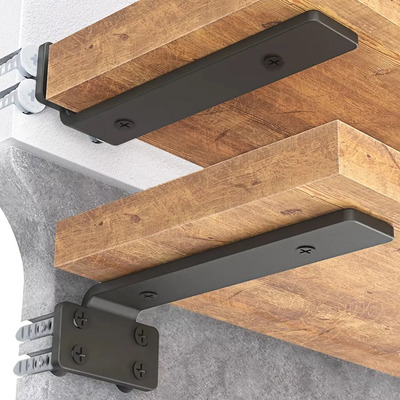 Mensulas Para Repisa Flotante Tipo T De 20cm Soportes 6 Pzas