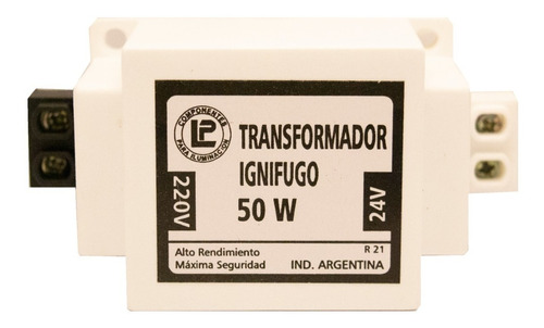 Transformador Encapsulado Ignífugo 50w Con Borneras