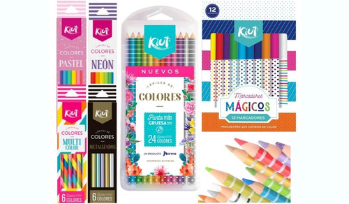 Kiut Marcadores Mágicos + 48 Colores Pastel Multi Neón Metal