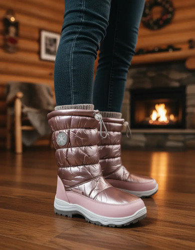 Bota Térmica Calypso Wrf01 Mujer Invierno Afelpada