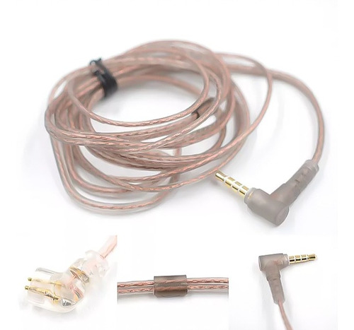 Cable Kz De Repuesto Tipo C Pin Sin Micrófono Original 