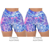 Kit 2 Shortinho Suplex Feminino Roupas De Academia Shorts