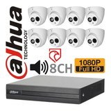 Kit Seguridad Dvr 4 Dahua 1080p + 8 Camaras C/audio Martinez