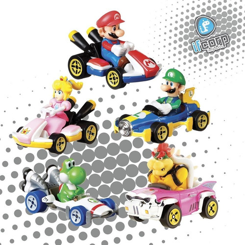 Hot Wheels Mario Kart Mario Diecast Car Precio Por Pieza 