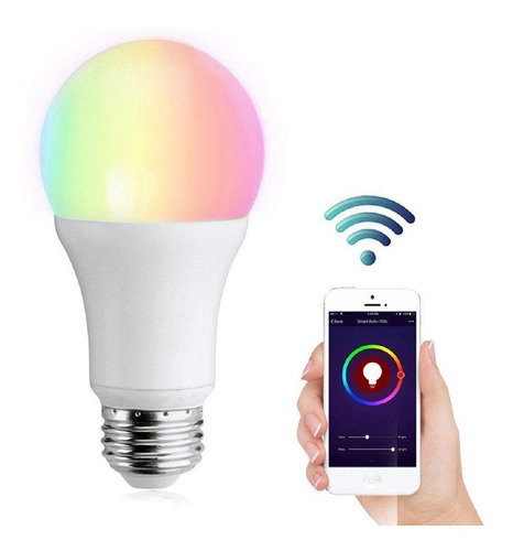 Foco Inteligente Wifi Led De Colores Rgb Alexa Google