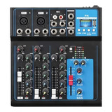 Ross Mixer F-4 De 5 Canales Bluetooth Usb Phantom Power