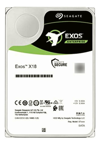 Enterprise C Exos X18 14tb 3.5in 7200rpm Sata Helium 512e