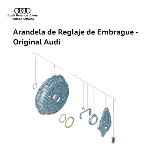 Arandela/retn De Reglaje De Embrague Audi A1 2011 Al 2018 Foto 4