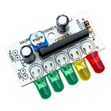 Placa Vu Meter 5 Leds Montado Com Ci Ka2284