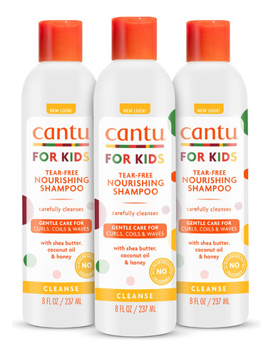 Cantu Care For Kids Champú Nutritivo Sin Lágrimas Con Man.