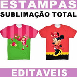 Sublimação Total Camisetas Estampas Infantil Prontas Artes