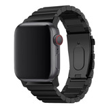 Correa / Pulsera Para Apple Watch De Acero Inoxidable - New Color Negra 42/44/45/49 Mm