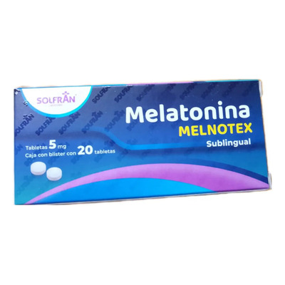 Melatonina Melnotex 5m 20 Tabletas Sublingual Solfram | MercadoLibre