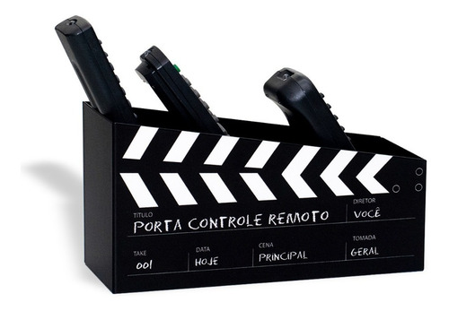 Porta-controles Remoto Cinema Decoração Sala Presente Em Aço