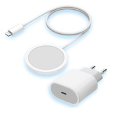 Cargador Inalámbrico Para iPhone 11/ 12 / 13+adaptador 20w