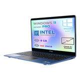 Laptop Portatil Wingsbook 14.1' Intel Ram 8gb Ssd 256gb Azul