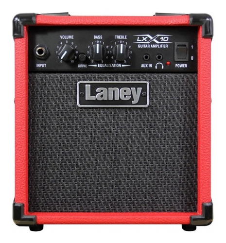 Combo Amplificador Laney 10w Lx10 Serie Rojo Cuo