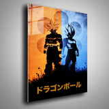Cuadro Metalico Goku Y Vegeta Dragon Ball Z Arte 40x60cm