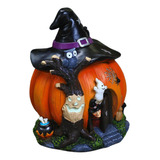 Figura De Halloween Con Forma De Casa De Calabazas, Bruja Lu