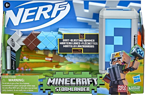 Nerf Minecraft Stormlander Martillo Juguete Niños