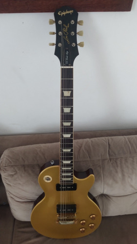 Vendo Guitarra EpiPhone Les Paul Goldtop 56' Com Caps P90