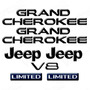 Kit Emblemas Jeep Grand Cherokee Limited Jeep Wrangler