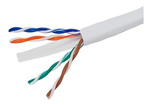 Bobina Cable Unifi Cat6 Blanco Ubiquiti U-cable-c6-cmr /vc