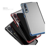 Funda Lux Huawei P20 Lite Transparente Con Marco En Color