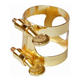 Abraçadeira Freesax Metal Cromada Dourada Boquilha Clarinete