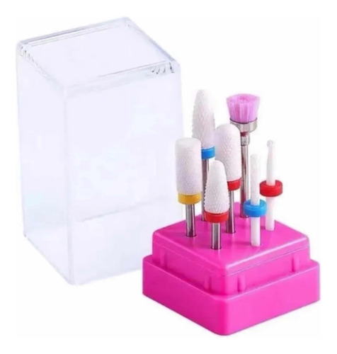 Set De 7 Fresas De Cerámica Para Tornos De Manicure