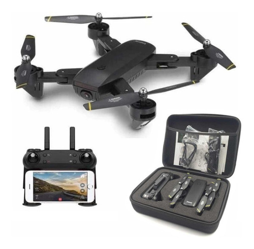 Drone Plegable Wifi Camara Doble Bateria + Estuche