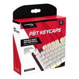 Repuesto De Teclas Keycaps Hyperx Inglés 104 Teclas Color Blanco