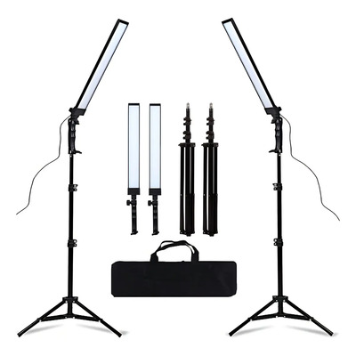 Iluminación Fotografía Para Estudio Video 2 Luces Led Adecuado Para Tomar Fotografías, Vídeos Y Transmisiones En Vivo