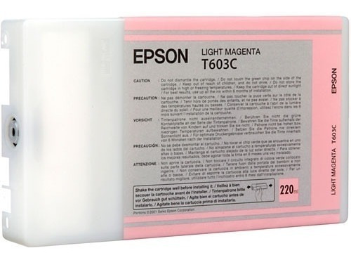 Cartucho De Tinta Epson T603c00 Original 220ml Magenta C /vc