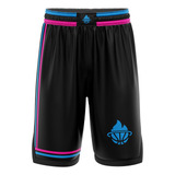 Short Basquet Kapho Miami Heat Black Niños