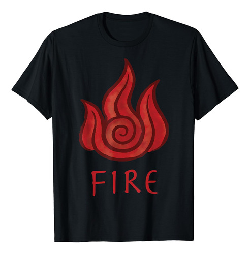 Avatar: Polera Con Elemento De Fuego Pintado De The Last A